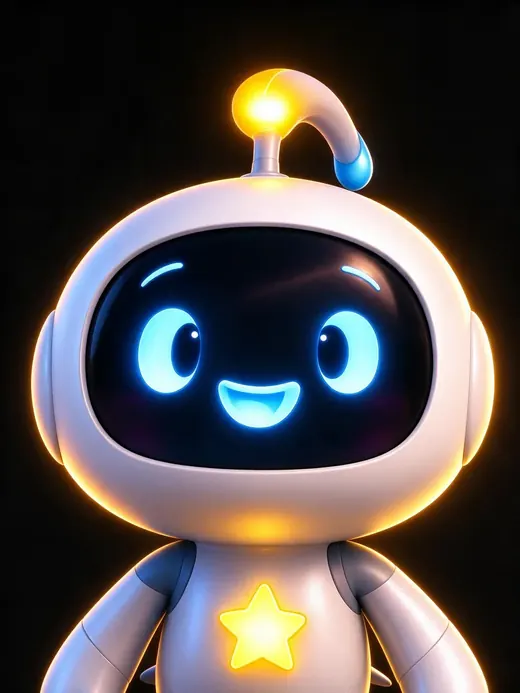 Tilt, un petit robot blanc aux grands yeux bleus